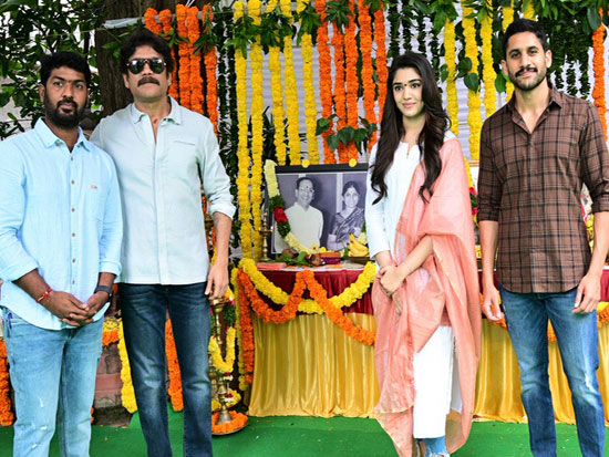 Nagarjuna Bangarraju Movie opening Pics